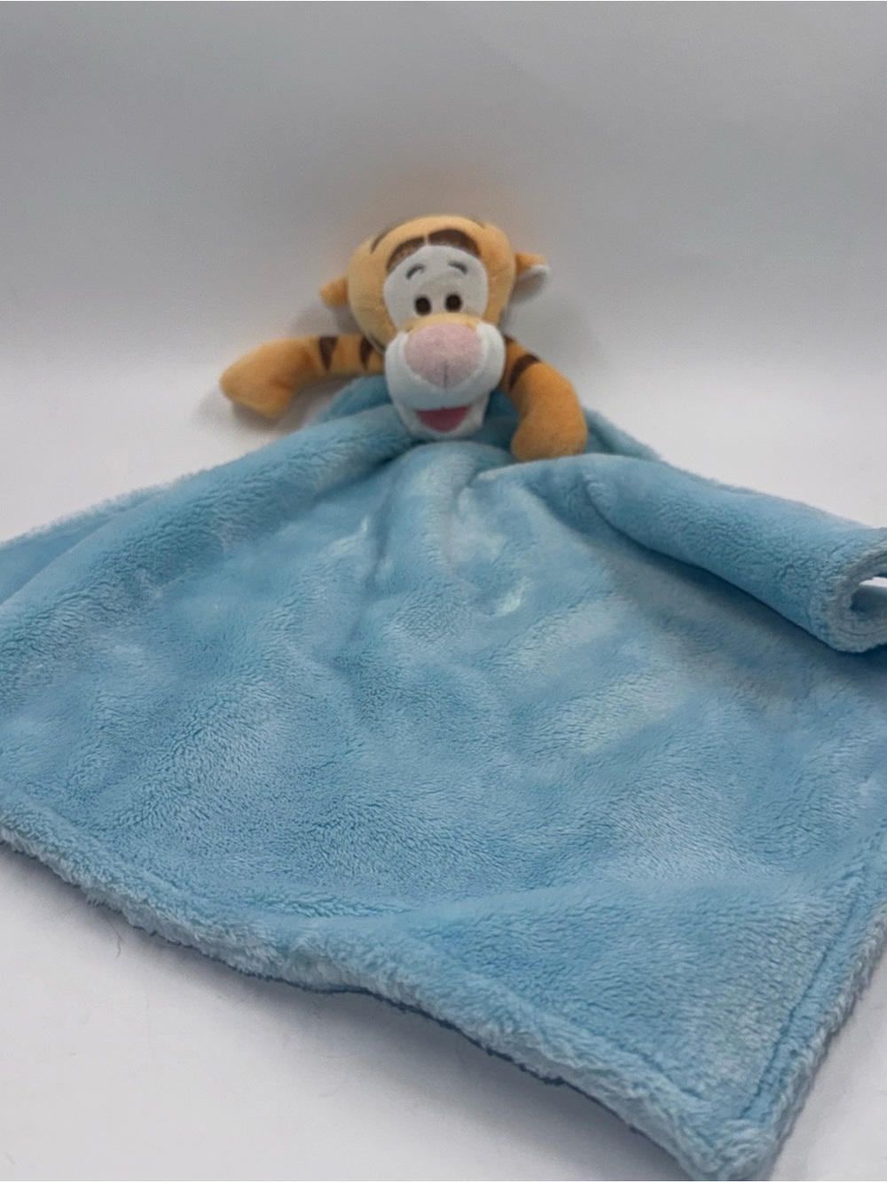 Disney Baby Tigger baby security blanket lovey Blue 12”